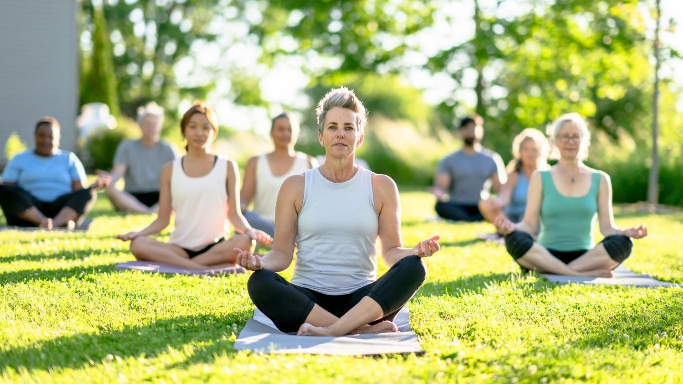 People Meditating