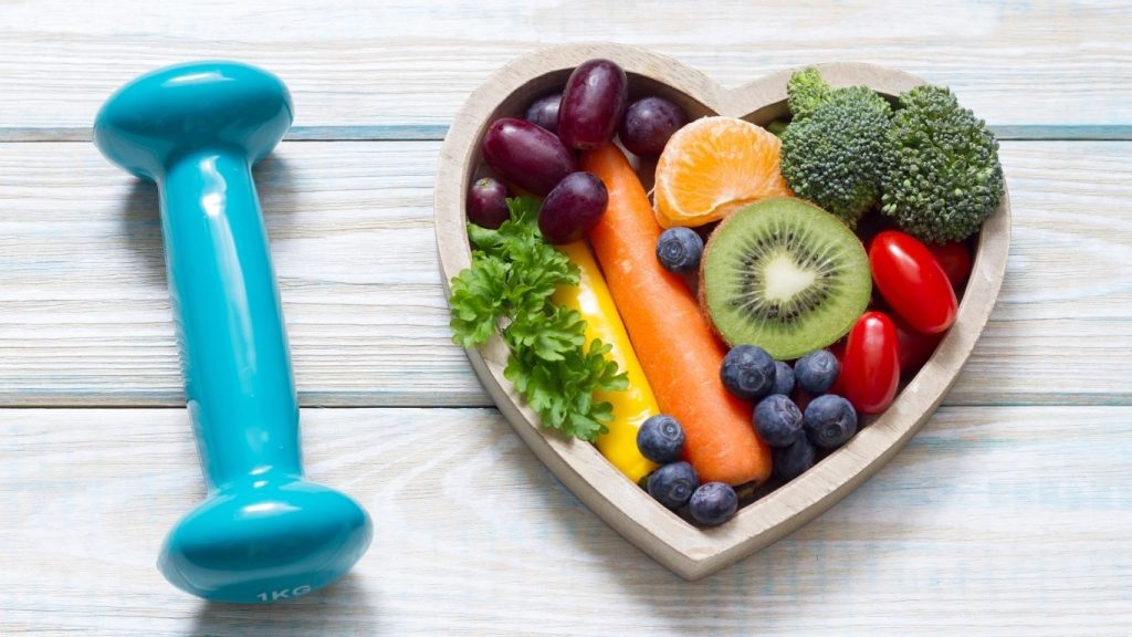 Healthy Food In The Heart And Sport Diet Nutrition